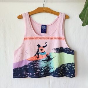 Pink Ocean Pacific Surf Tank Top